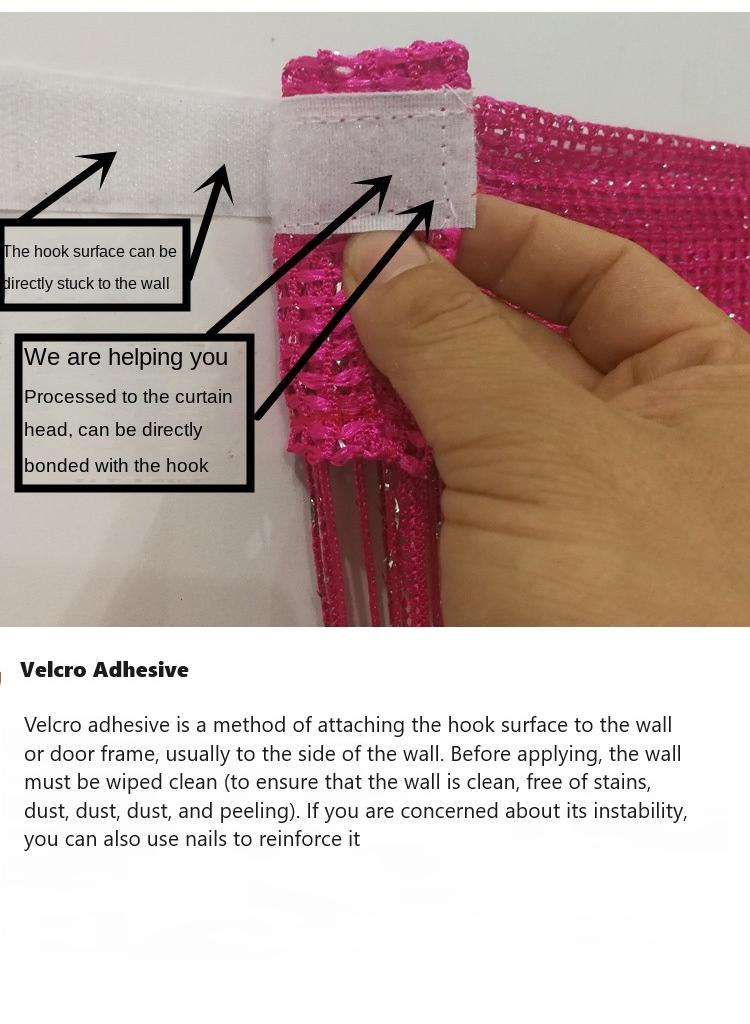 Bluejw Shiny Tassel String Doorway Curtain 300x280 cm - Image 5