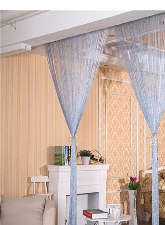 Bluejw Shiny Tassel String Doorway Curtain 300x280 cm - Image 1