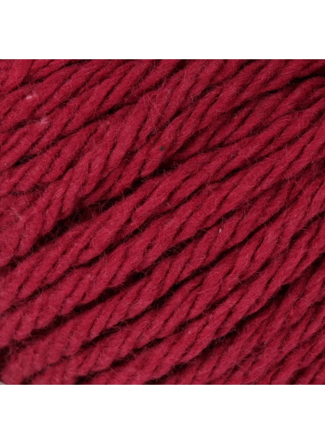 Lily Sugar 'N Cream The Original Solid Yarn, 2.5oz, Medium 4 Gauge, 100% Cotton - Wine - Machine Wash & Dry - Image 2