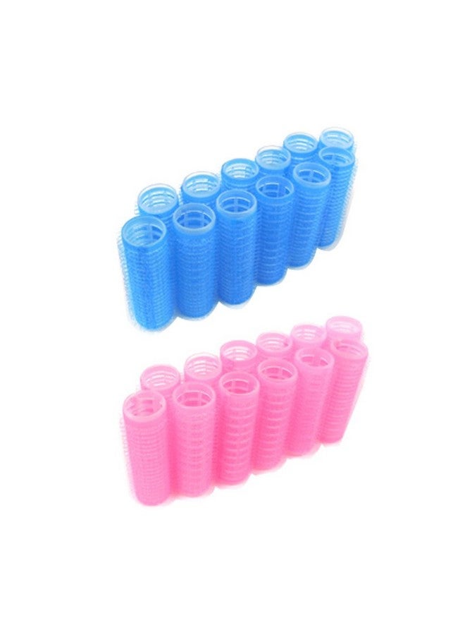 ذي يو إم 24 بكرات شعر ذاتية الإمساك بقطر 3/4 بوصة، 24 قطعة × 1/4 بوصة، بكرات شعر احترافية صغيرة لتصفيف الشعر - Image 5