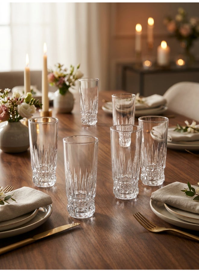 Luminarc Imperator 6 Piece Tumbler 310ml Drinking Set For Juice, Water, Soft Drinks, Hard Drink, Hot Beverages - Image 4