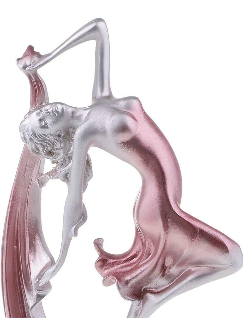SYOSI Dancing Girl Figurine, Resin Table Decoration Ornament, Art Sculpture Figure, Home Decor Gift, 23x11cm  - Image 5