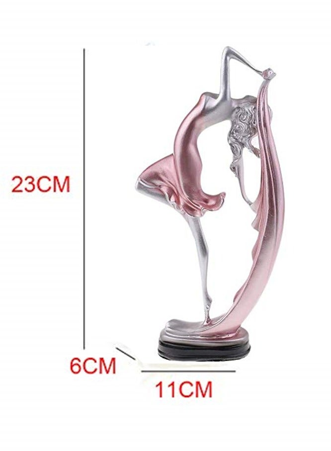 SYOSI Dancing Girl Figurine, Resin Table Decoration Ornament, Art Sculpture Figure, Home Decor Gift, 23x11cm  - Image 3