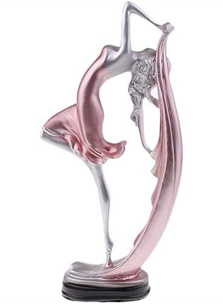 SYOSI Dancing Girl Figurine, Resin Table Decoration Ornament, Art Sculpture Figure, Home Decor Gift, 23x11cm  - Image 2