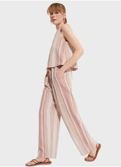 JUNE Striped Blouse Trousers Cotton Set  - Image 3
