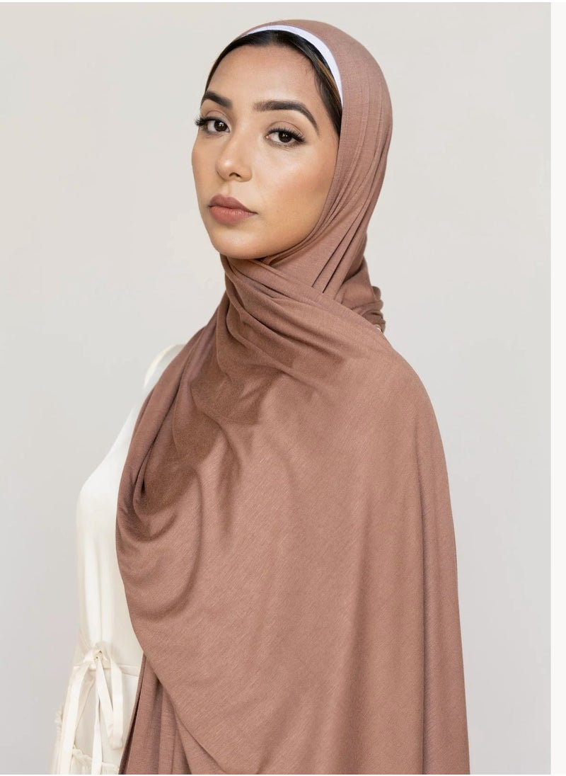 Perfectory - PERFECTORY Soft Stretch Jersey Hijabs, Effortless Style and Comfort, Curated Collection- French Press - Image 1
