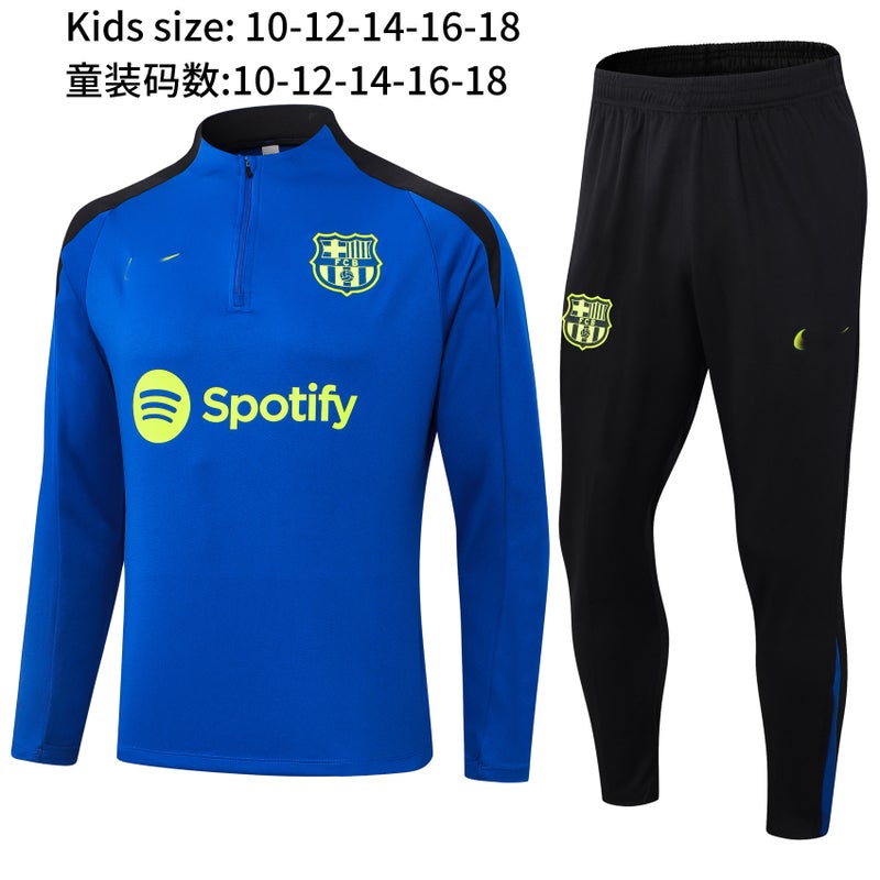 Generic 2023 Latest Soccer Kits Brazil France England Italy Portugal Long Sleeve 2425 color blue barcelona children's clothing 
