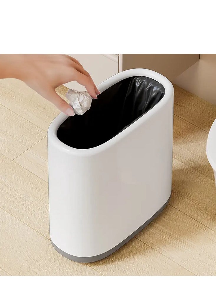 Generic - Premium 10 Liter Plastic Garbage Bin for Home and Living Room Storage Garbage Bin with Narrow Dividers Luxury - Image 1