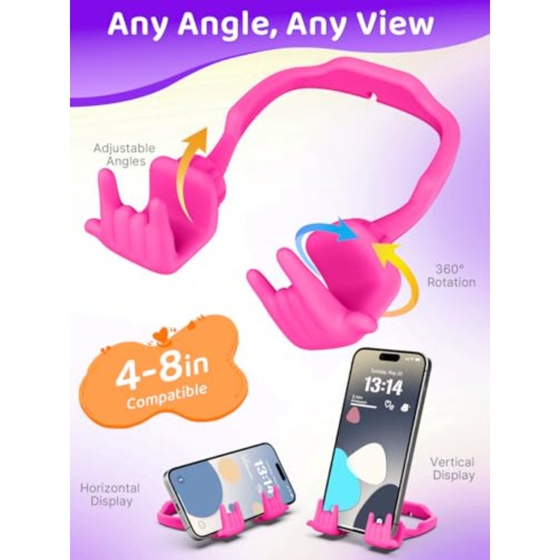 Stocking Stuffers for Teen Boys Girls Gifts Cell Phone Stand Upgrade Adjustable Rock on Lazy Phone Stand for Desk Cool Funny Gadget Gifts for Christmas Adult Men Women Wife 1Pack - Image 2
