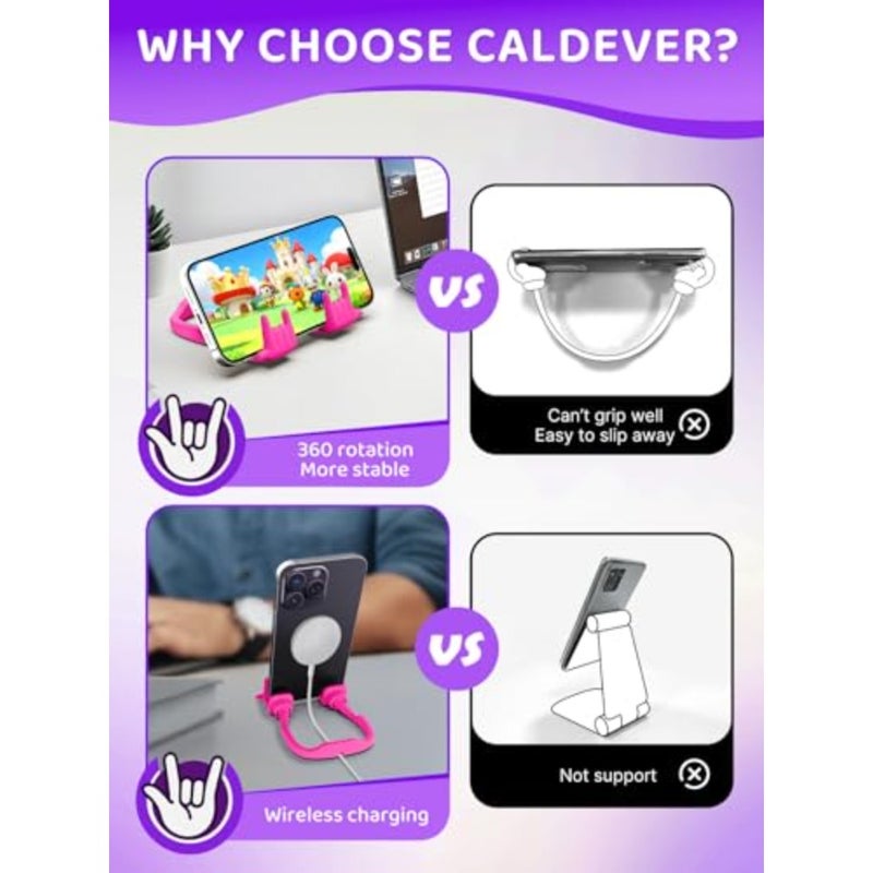 Stocking Stuffers for Teen Boys Girls Gifts Cell Phone Stand Upgrade Adjustable Rock on Lazy Phone Stand for Desk Cool Funny Gadget Gifts for Christmas Adult Men Women Wife 1Pack - Image 4