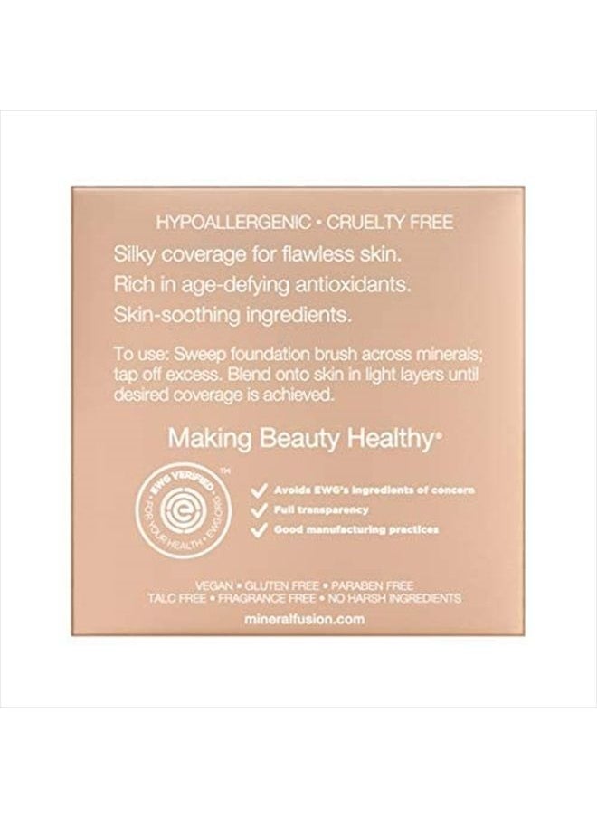 Mineral Fusion Pressed Powder Foundation, Natural Age Defying Makeup, Buildable Coverage for Silky Smooth Flawless Skin,Talc Free, Hypoallergenic (Warm) 2,9 g  - Image 5