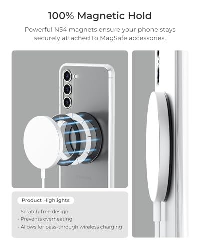 iOttie Universal MagSafe Ring Adapter for Android (2 Pack). Magnetic Adapter Ring Compatible with MagSafe Accessories & Wireless Chargers, Adhesive Magnetic Conversion Kit for Apple iOS & Android - Image 3