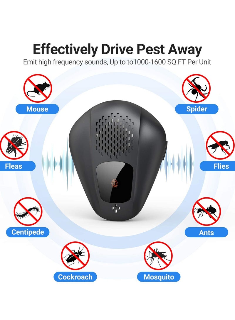 SOLARAE Ultrasonic Pest Repeller, 2 Pack Electronic Pest Repellent Plug-in Indoor Pest Control for Insect Spiders Rats Ant Roaches Mosquito Bugs, Mosquito Repellent for House Office - Image 3