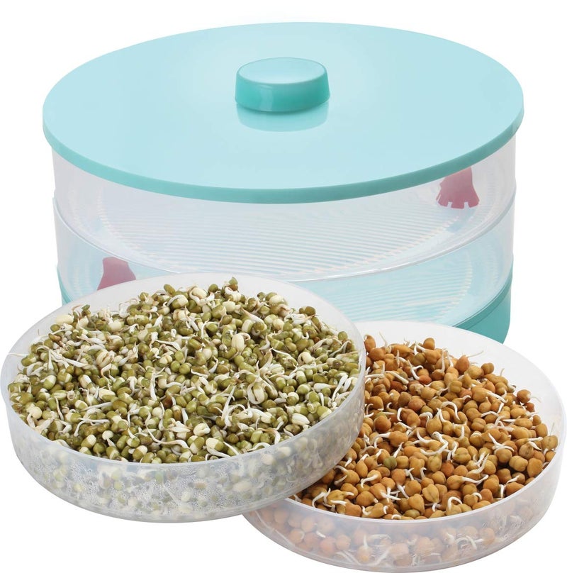Ganesh Hygienic Sprout Maker with|Organic Home Making Fresh Sprouts Beans for Living Healthy Life (3 Layer) - Image 4