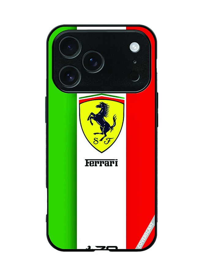 COVERSCART Protective Case Cover For Apple iPhone 17 Pro Ferrari Design Multicolour