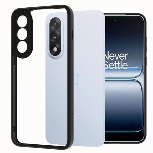 KAPAVER Hybrid Series Back Cover Case Compatible with OnePlus Nord 5 (PC+TPU) (Black) - Image 1