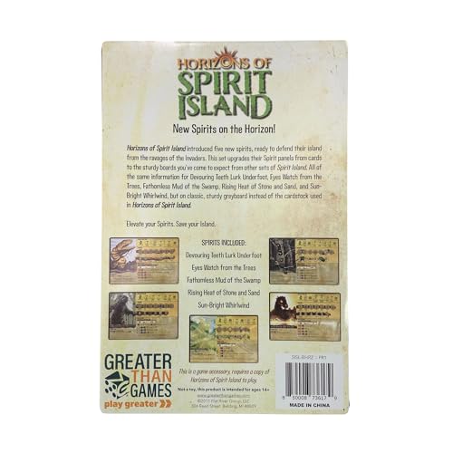 Greater Than Games Horizons of Spirit Island Punchboard Panels Cooperative Strategy Board Game Accessory Premium Component Upgrade - Image 1