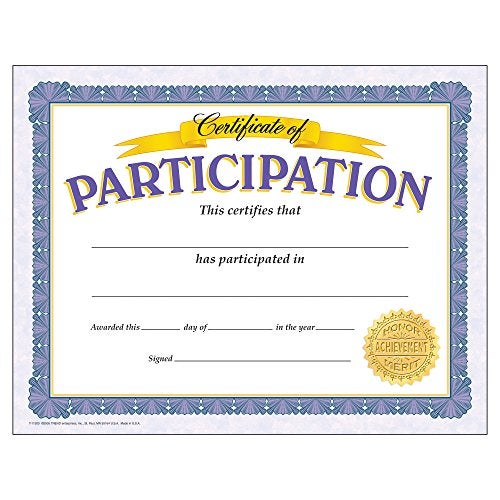 Trend Enterprises Trend Certificate of Participation Classic Certificates, 8-1/2" x 11", 30 Count - Image 3
