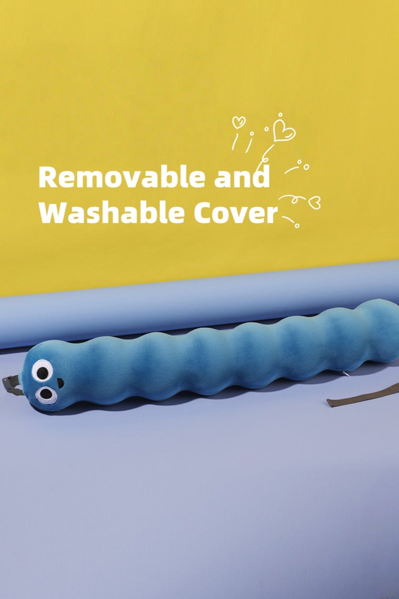 Loquat Cute Yellow Memory Foam Neck Pillow – Foldable, Comfortable, Removable Cover, with Storage Box for Easy Travel - Image 5