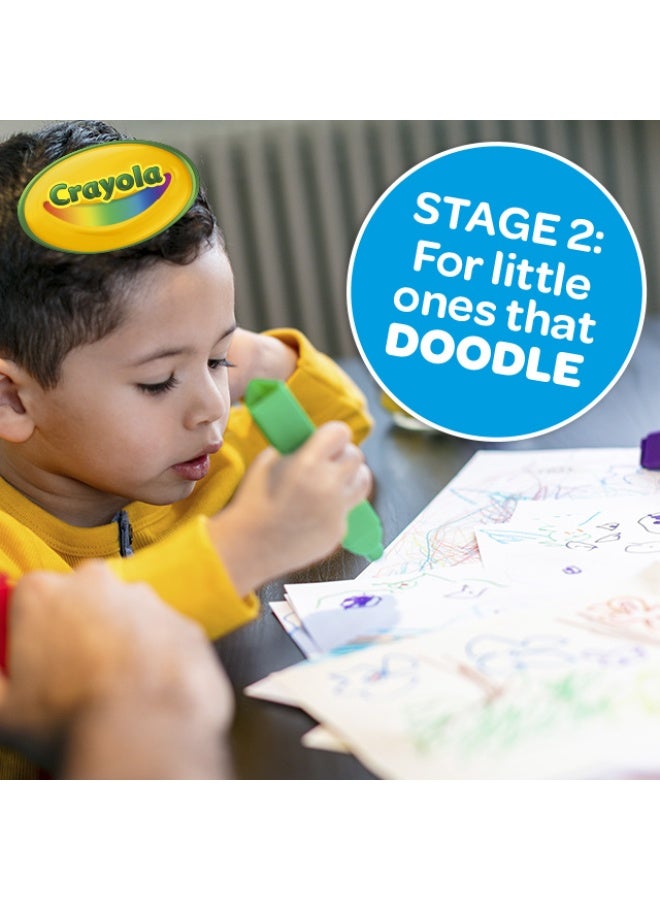 Crayola My First, Tripod Washable Markers For Toddlers, 8Ct  - Image 4