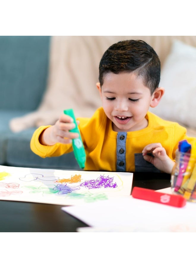 Crayola My First 8-Count Tripod Grip Washable Markers – Ergonomic Triangular Shape Toddler Markers for Early Writing Skill Development (Ages 24 Months+) - Image 3