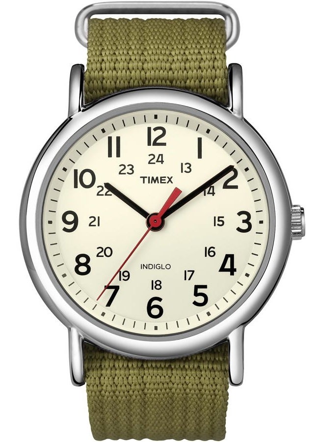 TIMEX Unisex-Adult Quartz Watch, Analog Display And Textile Strap - T2N651 - Image 1