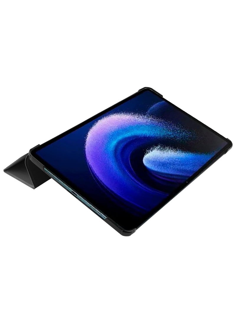 VKL حافظة Xiaomi Pad 6 / Xiaomi Pad 6 Pro 2023، غطاء صلب نحيف خفيف الوزن مع حامل ثلاثي الطي، مع غطاء حماية ذكي مضاد للخدش (حافظة، جرافيتي)  - Image 5