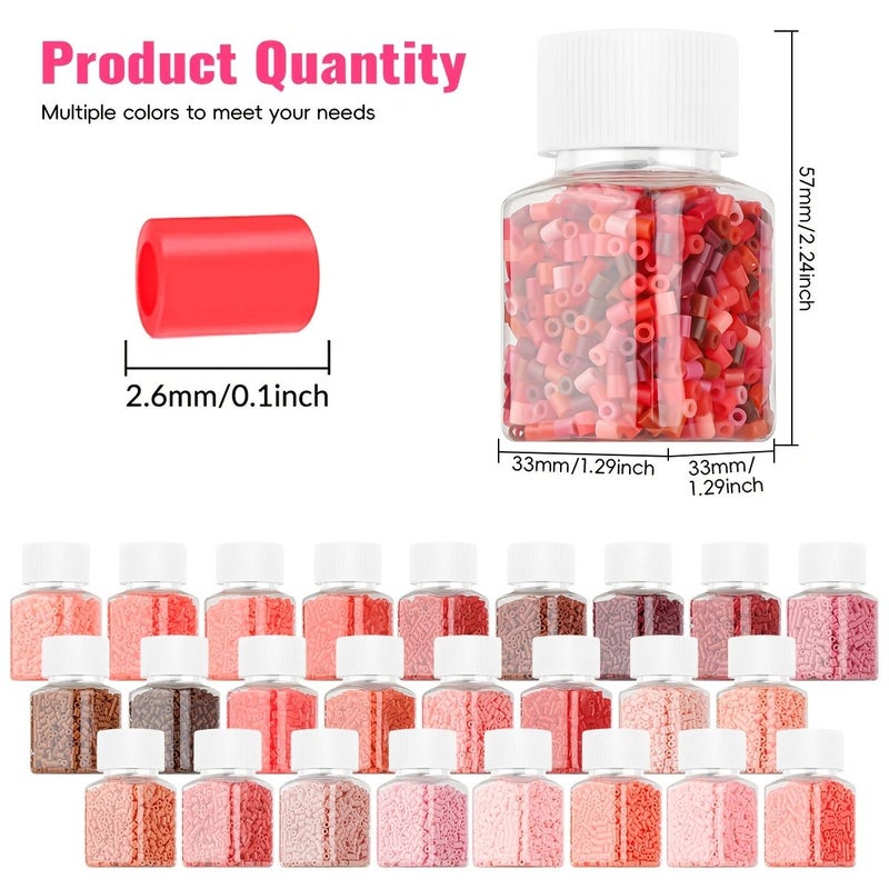 1105pcs Hama Beads Plastic Fuse Beads Vibrant Colors for Crafts Decoration Birthday Gifts - Image 4