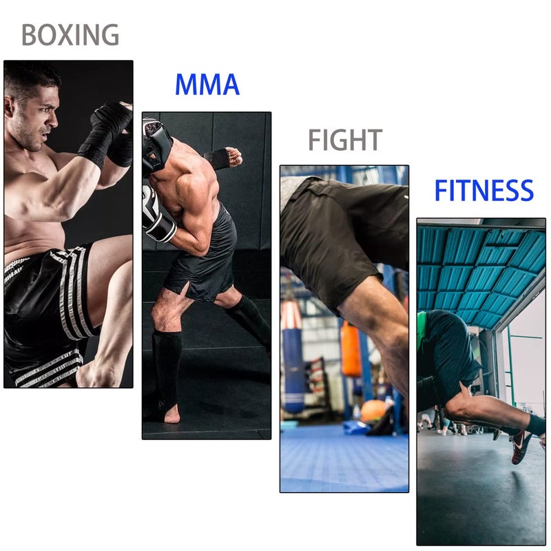 SOTF Boxing Shorts for Men Training Fight Shorts Men MMA BJJ Shorts No Gi with Pocket Black XL Waist 36.2-38.5 inch - Image 5