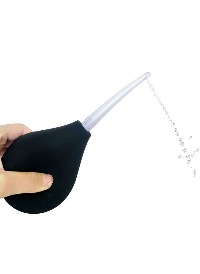 Generic - 224ml Black Enema Bulb Kit Clean Douche Cleaner for Men Women with Hose and 4 Replaceable Nozzle - Image 1