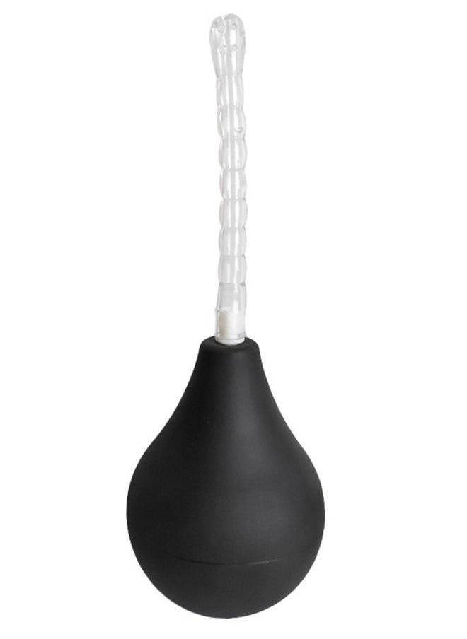 Generic - 224ml Black Enema Bulb Kit Clean Douche Cleaner for Men Women with Hose and 4 Replaceable Nozzle - Image 1
