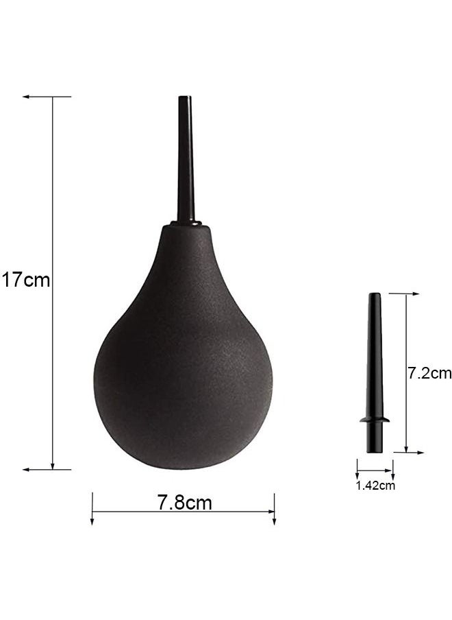 Generic - 224ml Black Enema Bulb Kit Clean Douche Cleaner for Men Women with Hose and 4 Replaceable Nozzle - Image 1
