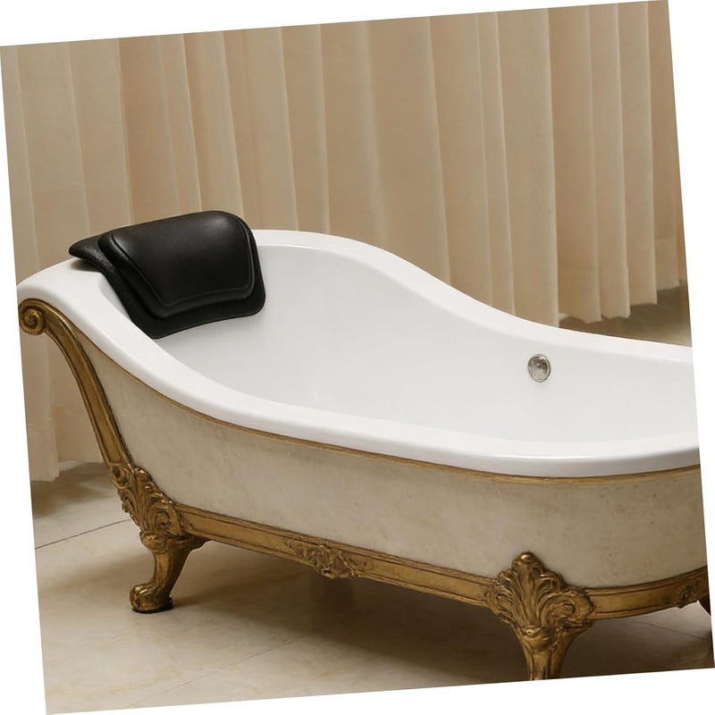 Abaodam Lightweight Pu Bathtub Pillow with Strong Suction Cups for Neck and Back Support, Fast-Drying Bath Headrest Pillow for Bath and Travel Relaxation Spa Accessories - Image 4