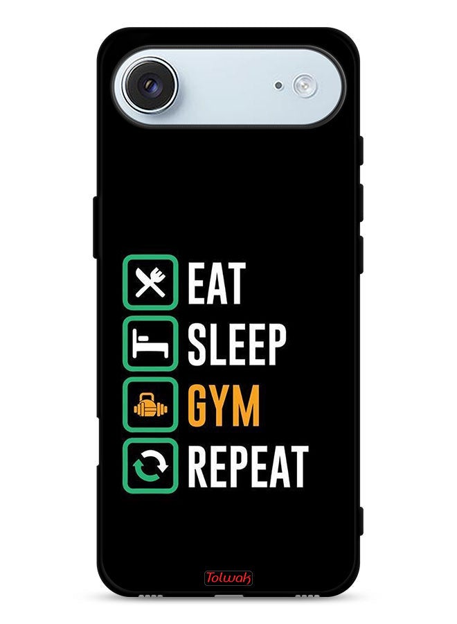 Tolwak Apple iPhone Air Protective Case Cover Eat Sleep Gym Repeat - Image 1