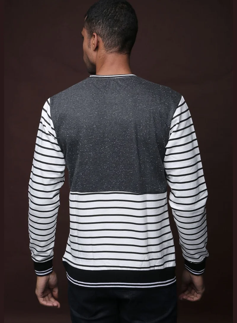 Campus Sutra Color block Sweatshirt