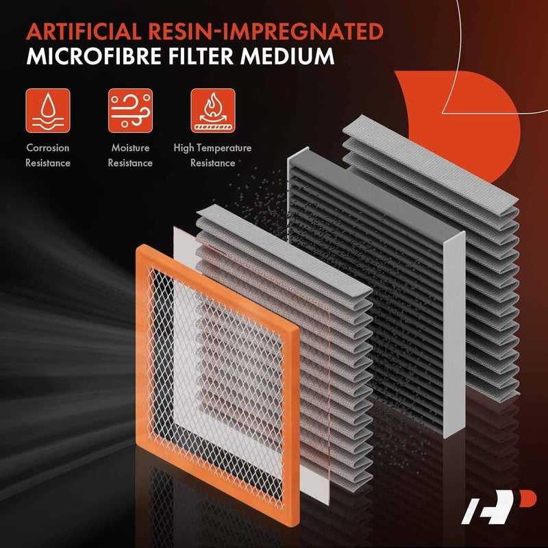 A-Premium 2-PC Engine Air Filter Compatible with Nissan & Infinit Models - Rogue, Sentra, 300ZX, Juke, FX35, FX37, FX50, M56, Q50, Q60, Q70, Q70L, QX70 All user affordable trusted quality - Image 3