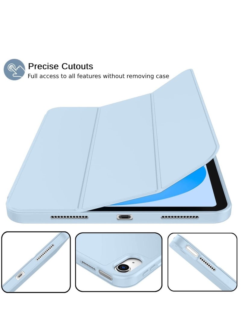 IAF New iPad 10.9 Inch Case 2022 (10th Gen) with Pencil Holder â€“ Trifold Stand Smart Case, Soft TPU Back, Auto Wake/Sleep (Sky Blue) - Image 4