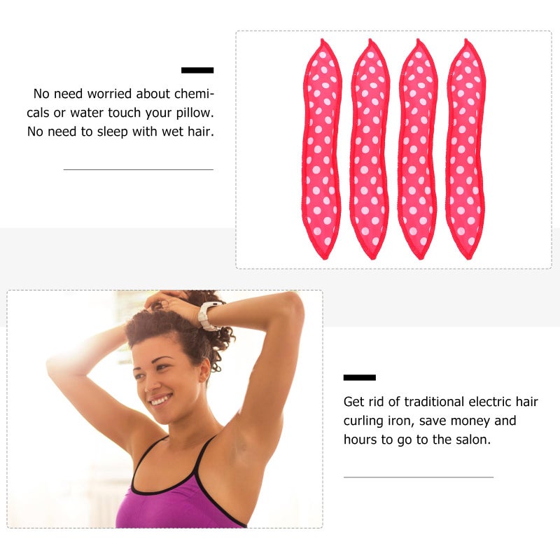 19pcs Soft Heatless Hair Rollers for Overnight Styling and Volume DIY Curlers - Image 4