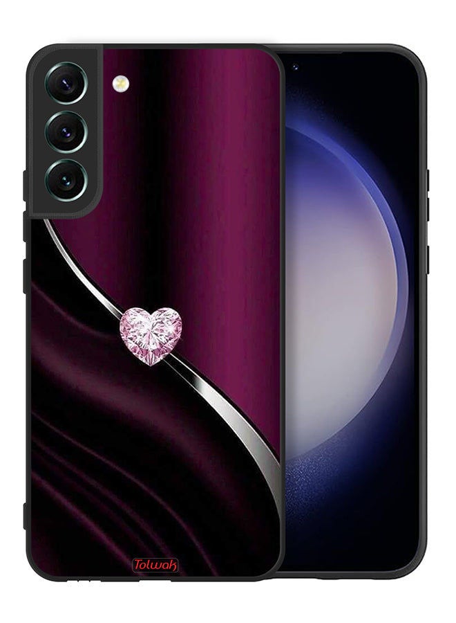 Tolwak Samsung Galaxy S22 Plus 5G Protective Case Cover Diamond Heart - Image 2