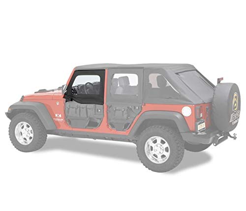Bestop 5180535 Element Upper Fabric Doors for 20072018 for Wrangler JK 2DR4DR  Front - Image 1