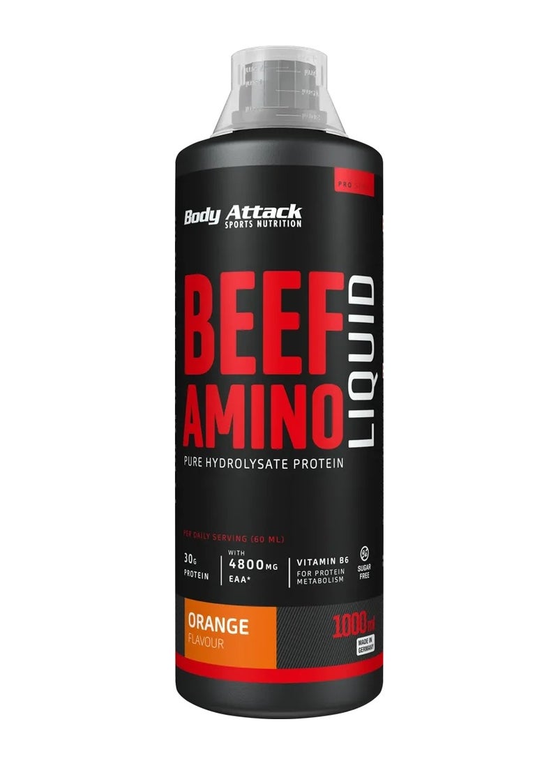 Body Attack - Beef Amino Liquid 1000ml Orange