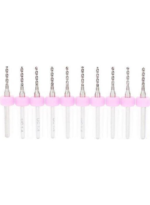 Pcb Micro Carbide CNC Drill Bit Set of 10 1.30MM Tungsten 18 Shank