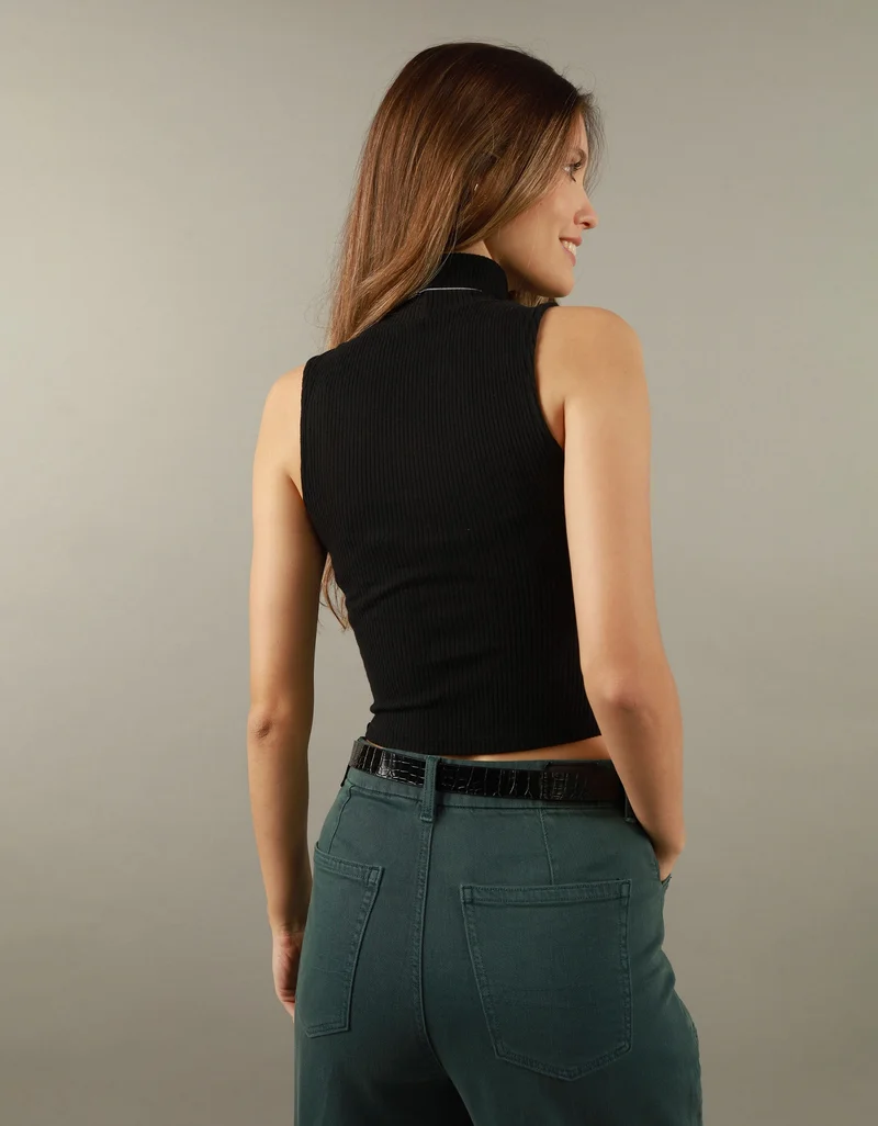 American Eagle AE Mock Neck Tank Top