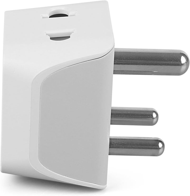 Ceptics 2 in 1 Plug Extension Socket, Type D Multiple Plug Socket, 3 Pin Multi Plug Socket - Dual Inputs for Computer, PC, Laptop, Phone - CE, RoHS, 3 Pack - Lifetime Limited Warranty - Image 4