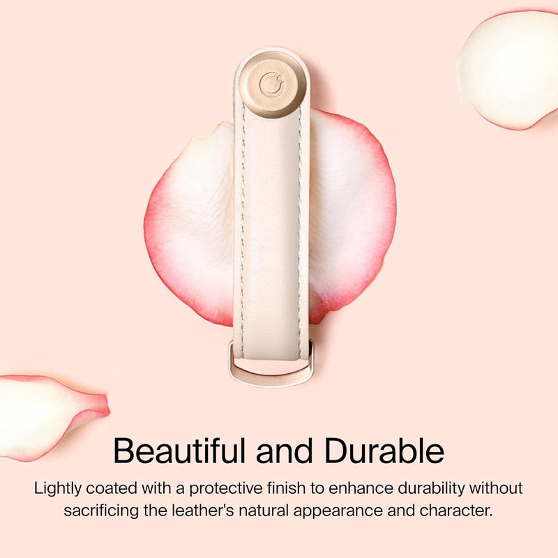 Orbitkey Leather Key Organizer - Durable, Slim & Quiet Profile, Holds Up to 7 Keys, Black with Black Stitching - Image 4