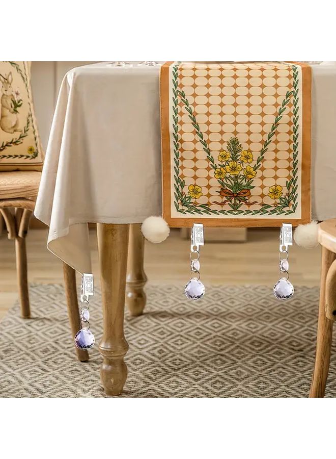 Colorful Heavy Duty Tablecloth Clips 8 Pack Secure Hold For Indoor Outdoor Dining Decor - Image 4