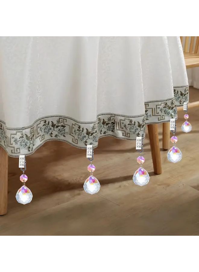 Colorful Heavy Duty Tablecloth Clips 8 Pack Secure Hold For Indoor Outdoor Dining Decor - Image 1