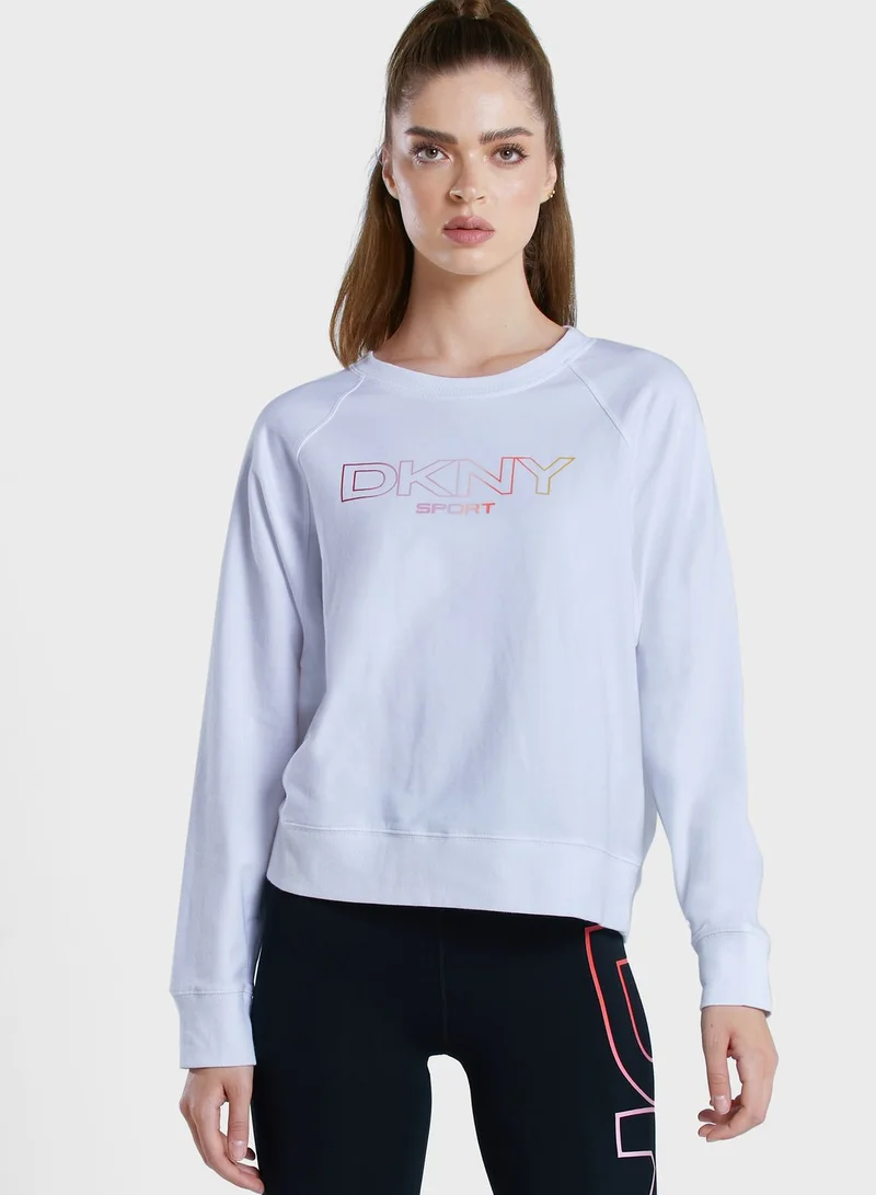 DKNY Crew Neck Logo Sweatshirt