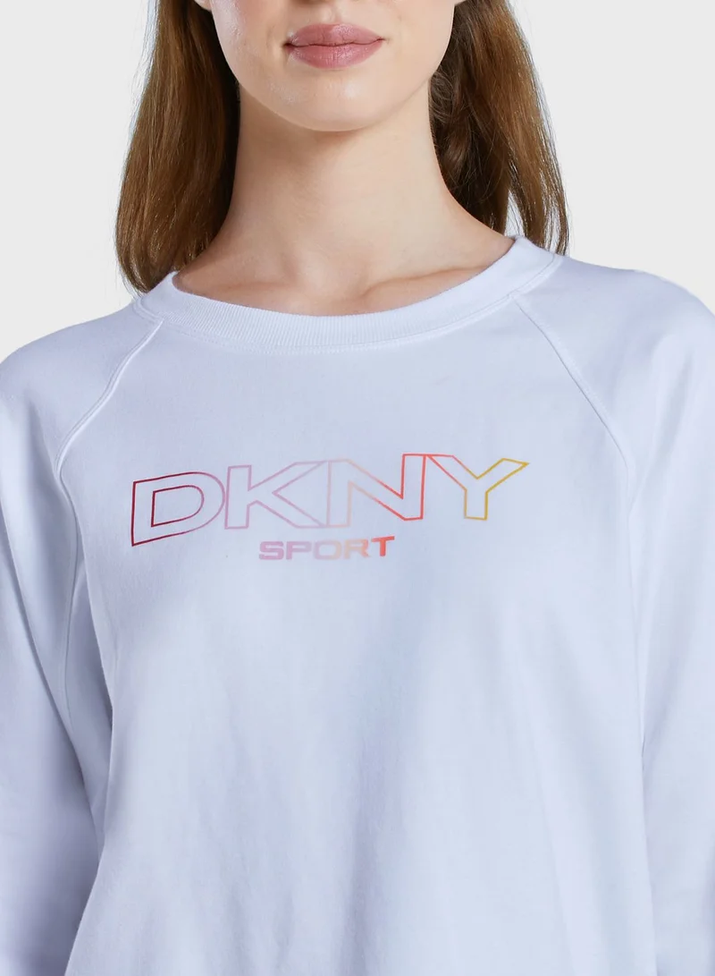 DKNY Crew Neck Logo Sweatshirt