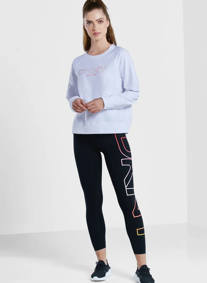DKNY Crew Neck Logo Sweatshirt